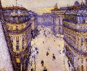 Gustave Caillebotte Rue Halevy, vue d'un sixieme etage oil painting